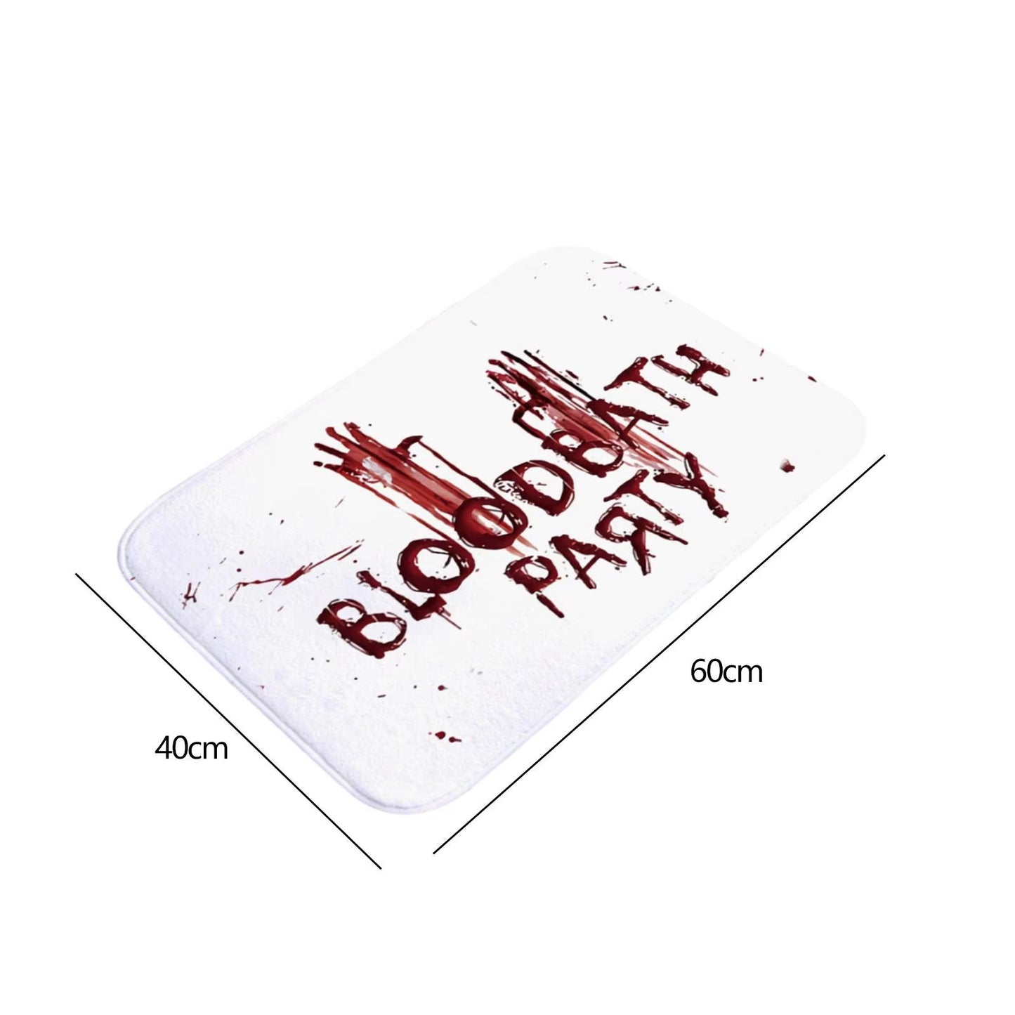 Halloween Bloody Bathroom Rug Soft Flannel Bedroom Rug Spooky Gifts Doorway Halloween Decor Halloween Home Decor Bath Mat