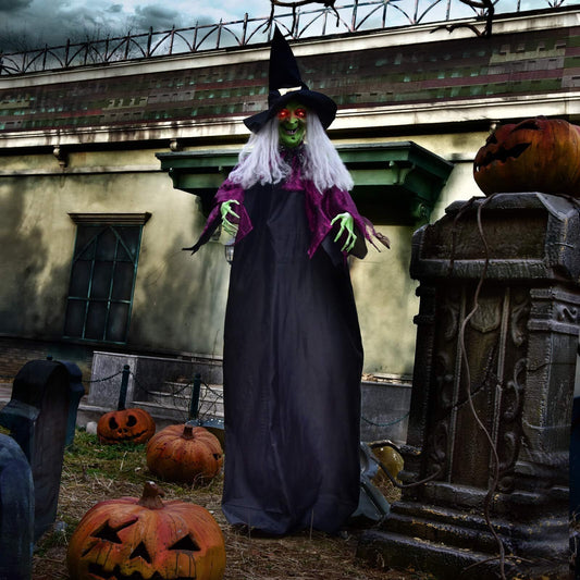 79” Halloween Decorations Outdoor - Hanging Animatronic Halloween Decorations...