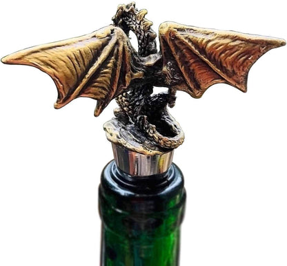 Dragon Decorative Bottle Stopper for Wine, Unique Dragon Gift with Gothic Design for Dragon Lover