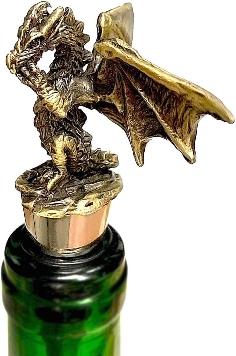 Dragon Decorative Bottle Stopper for Wine, Unique Dragon Gift with Gothic Design for Dragon Lover