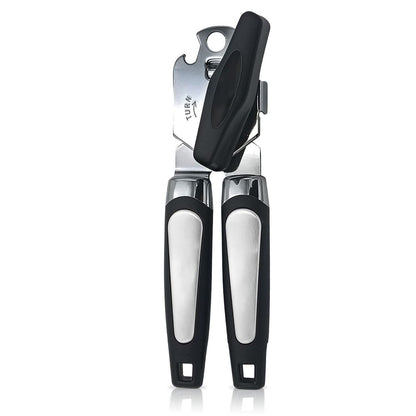 Manual Handheld Can Opener with Cutting Wheel Blade Lid Cap Openers