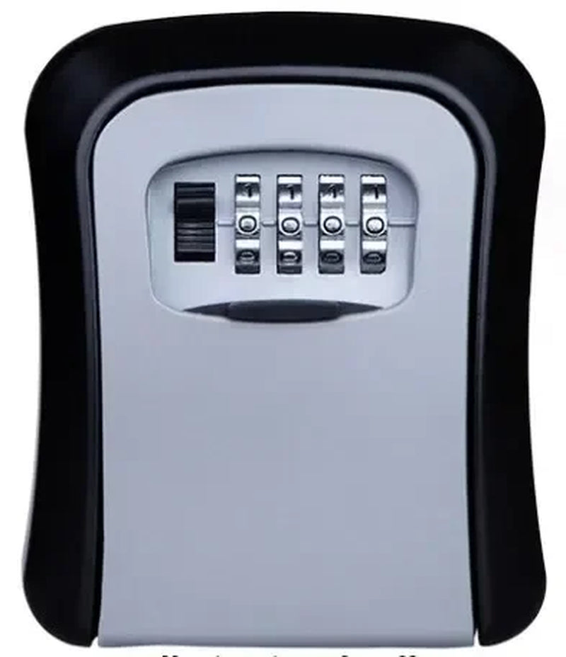 Key Keeper Combination Lock Wall Mounted Waterproof 4 Digits Passwords 5 Keys Storage Box Easy to Fix Home or Office Safe Box